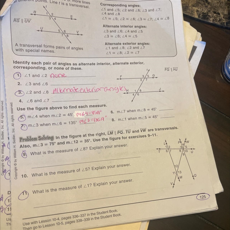 Need help with 9 and 11. Short questions won’t take a lot of time-example-1