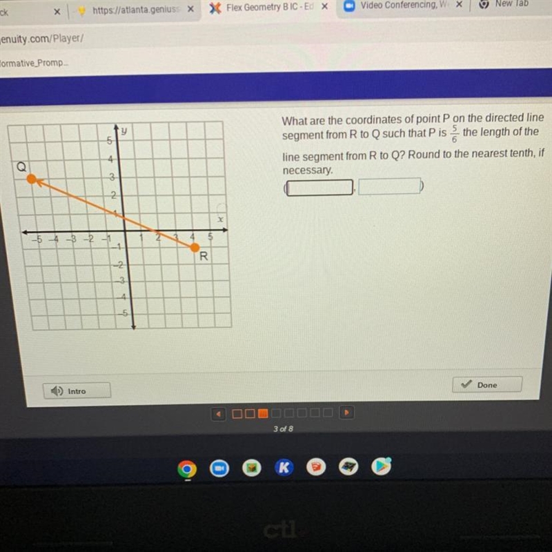 What are the coordinates of point P on the directed line segment from R to Q such-example-1