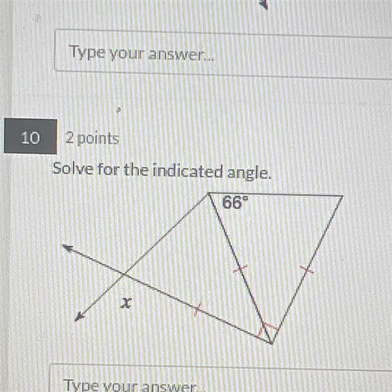 PLEASE HELP ASAP WILL GIVE BRAINELST SOLVE FOR THE INDICATED ANGLE-example-1