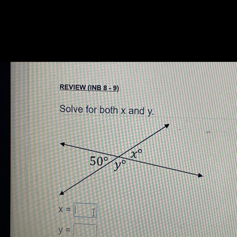 Solve for both x and y. Offering max points!-example-1