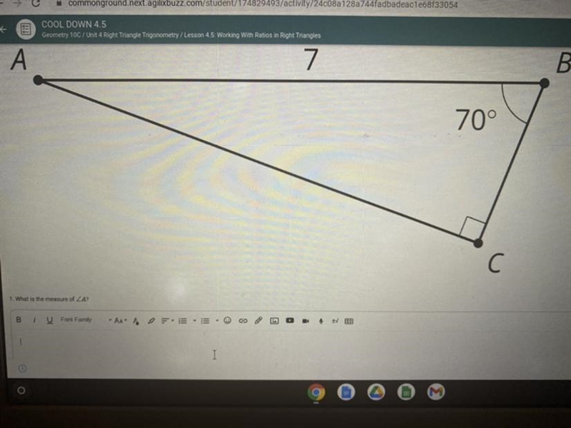 1. What is the measure of-example-1