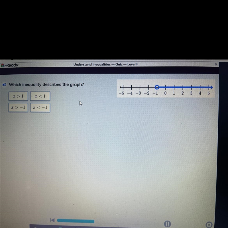 Which inequality describes the graph?-example-1