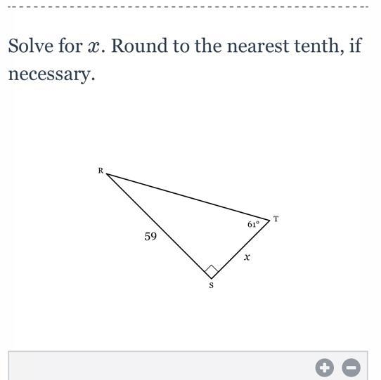 Solve for ex and round to the nearest 10th-example-1