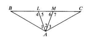 Given AB is congruent to AC and AL and AM trisect angle BAC. Prove AL is congruent-example-1