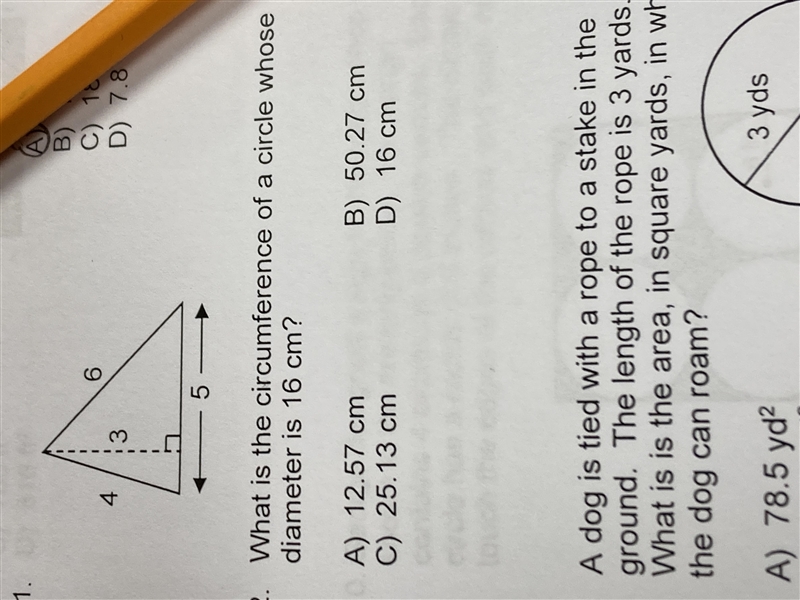 What is the circumference of a circle whose diameter is 16 cm-example-2