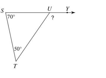 What is the value of the missing angle?-example-1