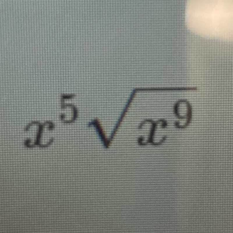 Radical form for x^5 / x^9-example-1