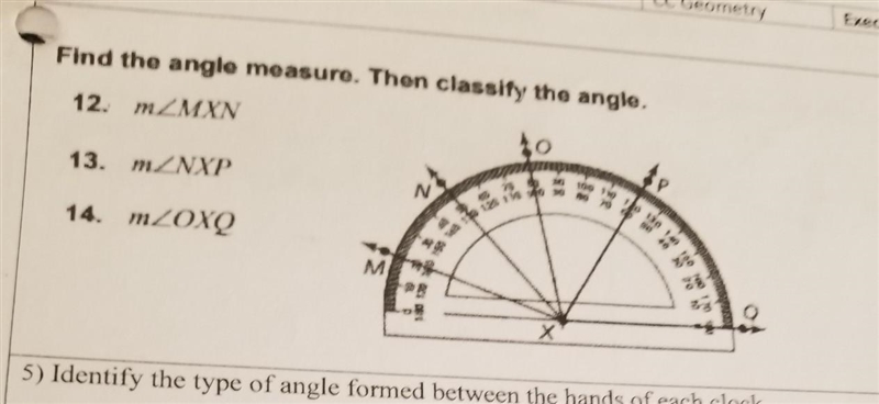 Find the angle measure then classify the angle (I'm very bad at this one and I need-example-1