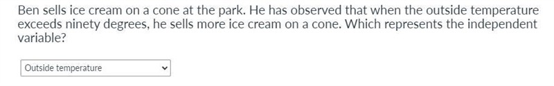 I need help pls answer which is independent variable (its either outside temp, number-example-1