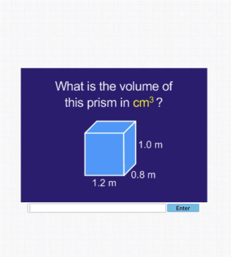 What is the volume of this prism in cm??-example-1