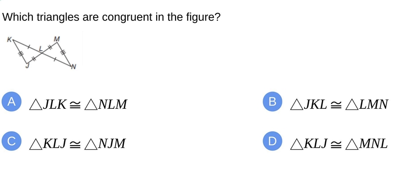 Which triangles are congruent in the figure?-example-1