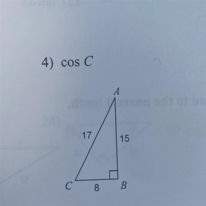 Find the value of each trigonometric ratio. Express as fraction-example-1