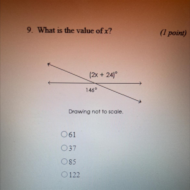 9. What is the value of x?-example-1