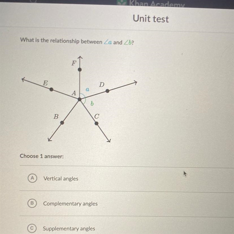 What is the relationship between the angles? Another answer is none of the above.-example-1