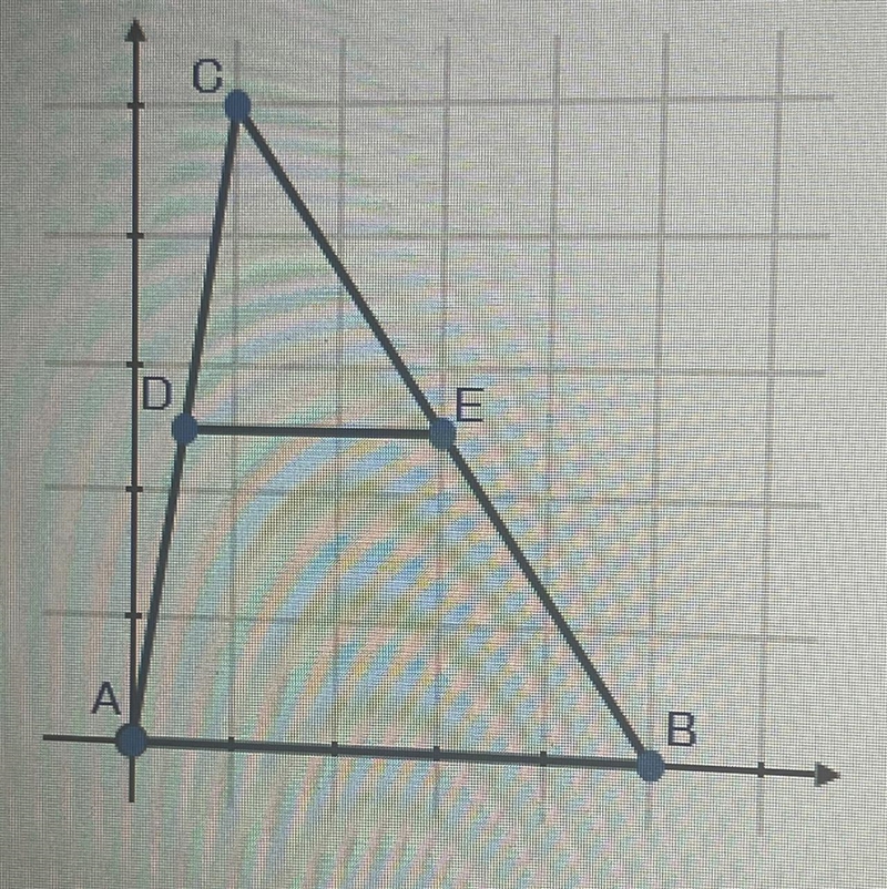 PLEASE HELP In AABC shown below, segment DE is a midsegment. a.) If AB = 17 units-example-1