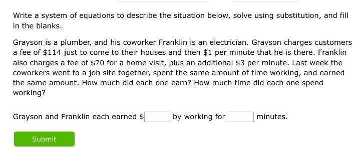 Solve a system of equations using substitution-example-1