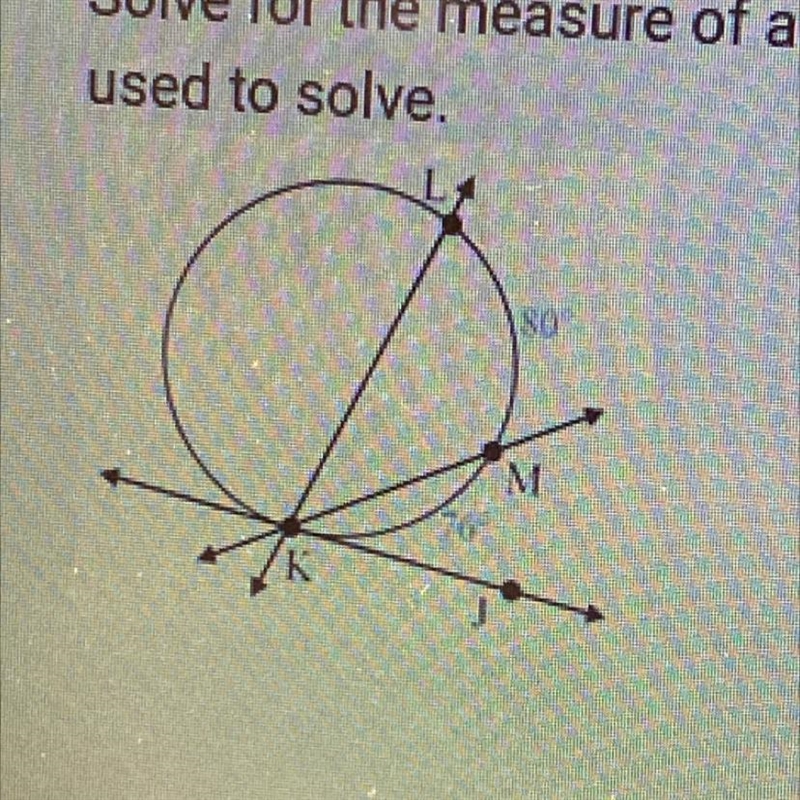 solve for the measure of angle JKL in the diagram below? Show your work and explain-example-1