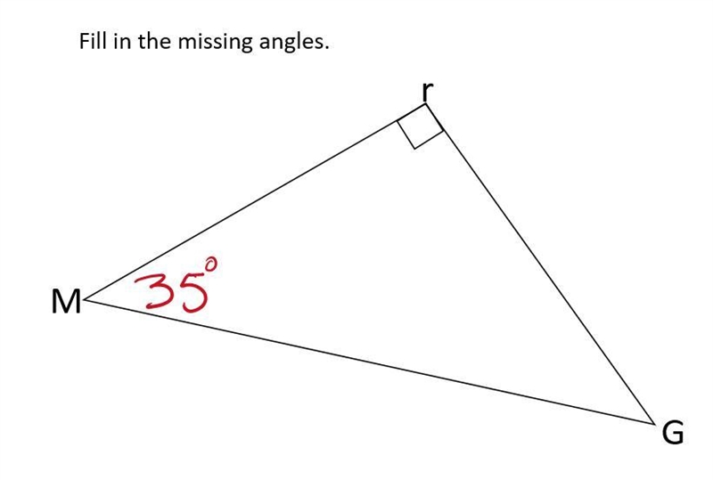 What are angles r? and G? Please help (NO BOTS!)-example-1