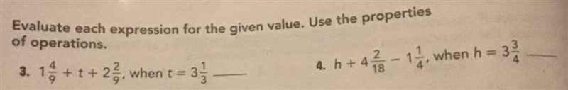 Evaluate each expression for the given value. Use the properties of operations.-example-1