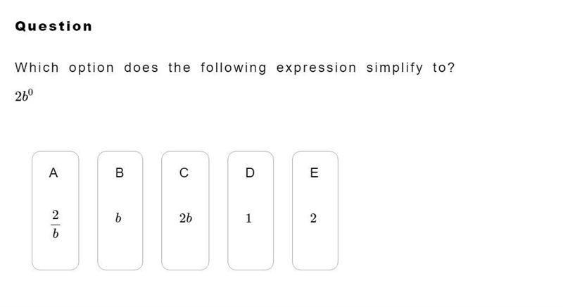 Which option does the following expression simplify to? pls help-example-1