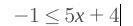 Solve the inequality for x-example-1