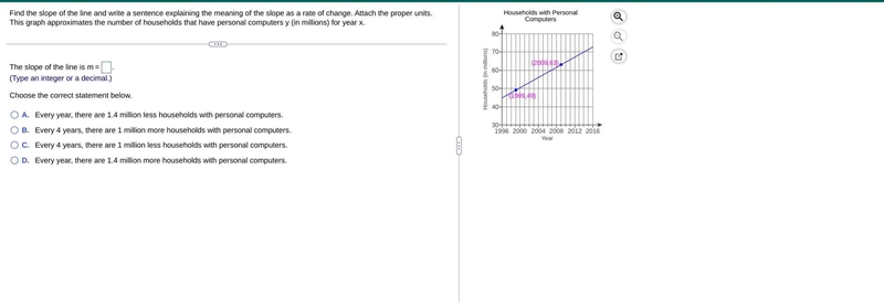 Find the slope of m and choose the correct letter-example-1