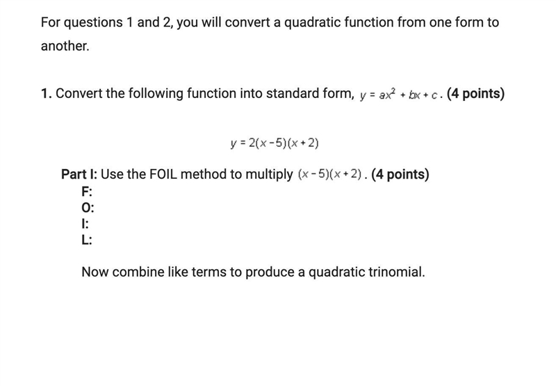 Pls answer all the questions FOIL pre calc-example-1