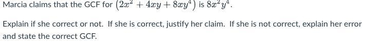 Explain if she correct or not. If she is correct, justify her claim. If she is not-example-1