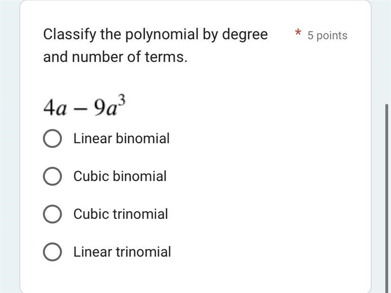 POLYNOMIALS // ALGEBRA 2 multiple choice question!!-example-1