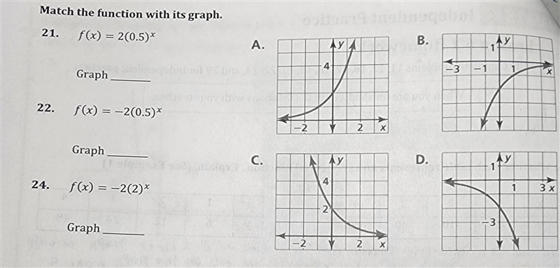 Match the function with its graph​-example-1