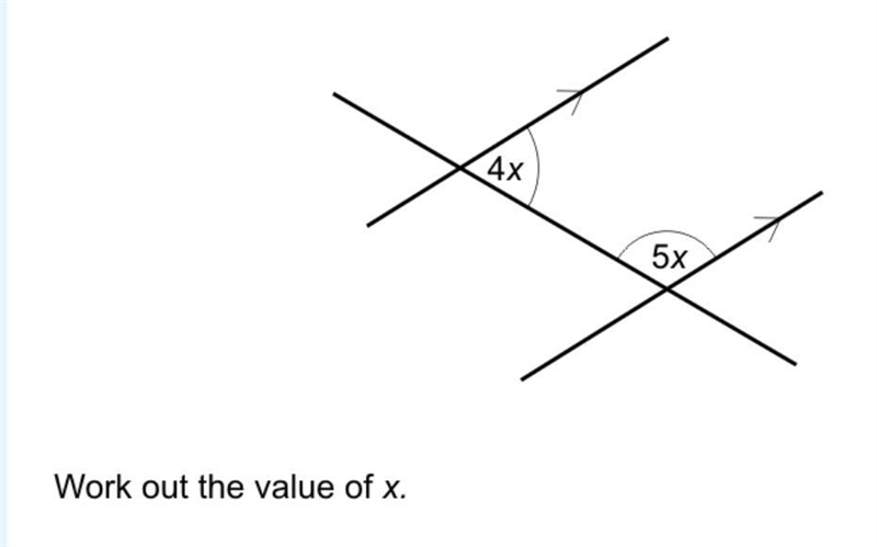 Work out the value of x-example-1