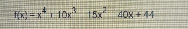 Find the real zeros of F then use the real zeros to factor f.-example-1