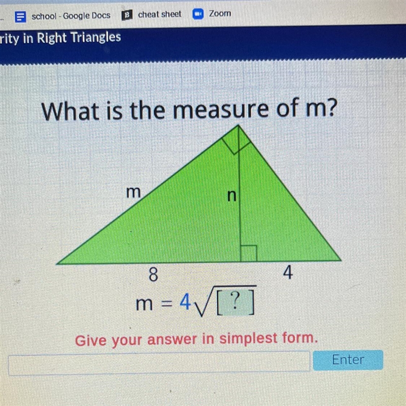 What is the measure of m?-example-1