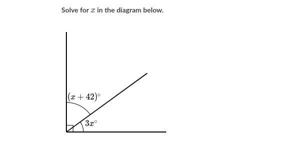 Solve for x in the diagram below-example-1