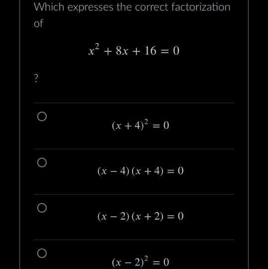 Which expresses the correct factorization of….? look at pic-example-1