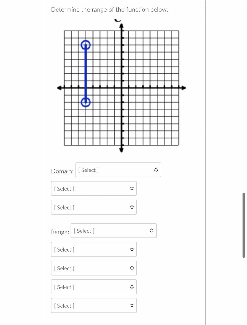 Find domain and range I got it wrong so I want to see what I did wrong-example-1