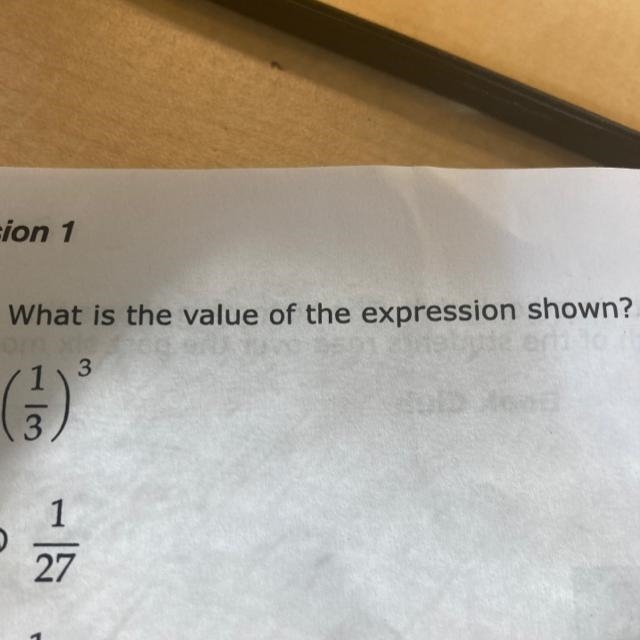 What is the value of the expression shown? 3 (1)-example-1