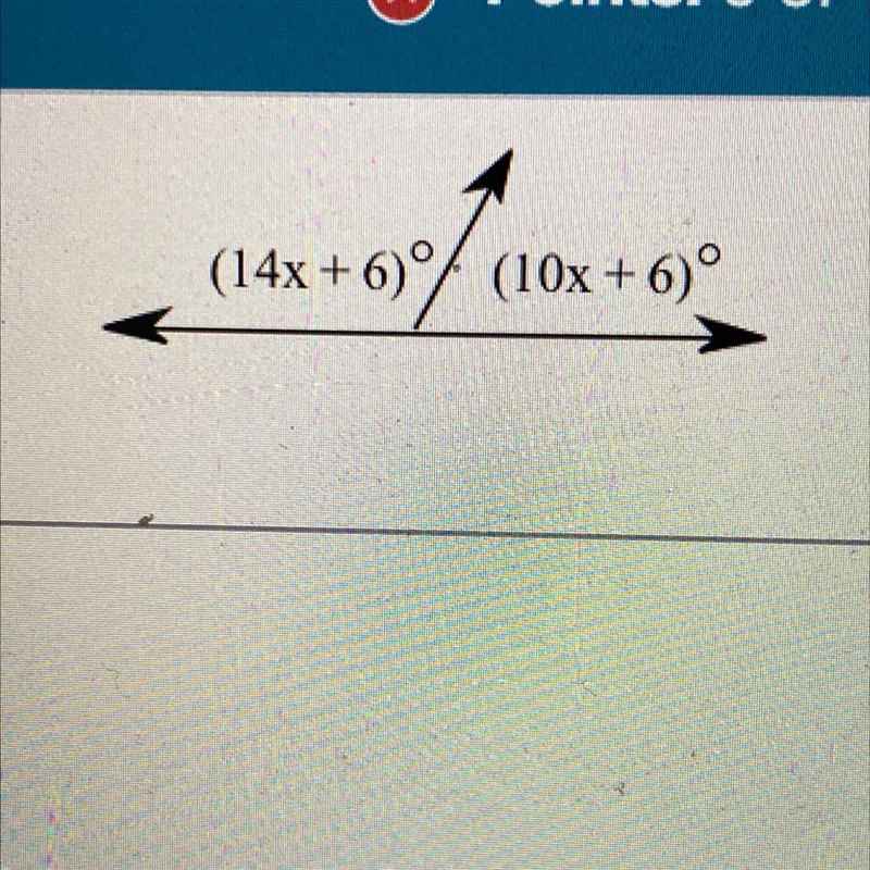 Find the measure of the marked angles. The larger angle measures ____.-example-1