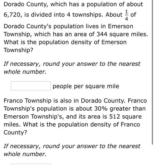 Dorado County, which has a population of about 6,720, is divided into 4 townships-example-1