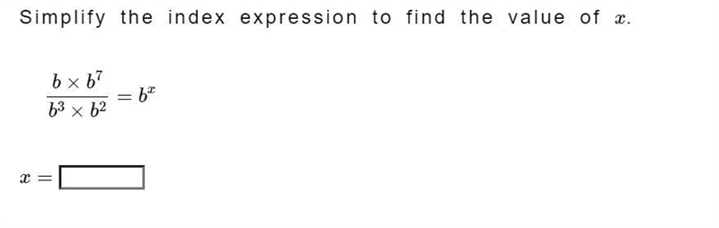 Simplify the expression to find the value of x-example-1