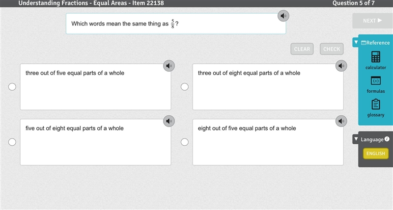 Which words mean the same thing as 5/8-example-1