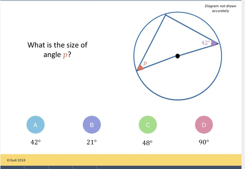 Circle theorem - find p-example-1