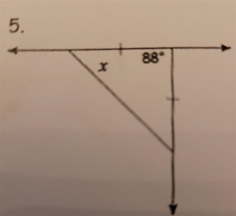 I didnt write this down in my notes please help. my answer was x = 46​-example-1