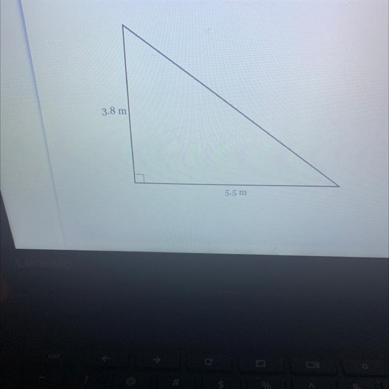 What is the area, In square meters, of the sharp below?-example-1