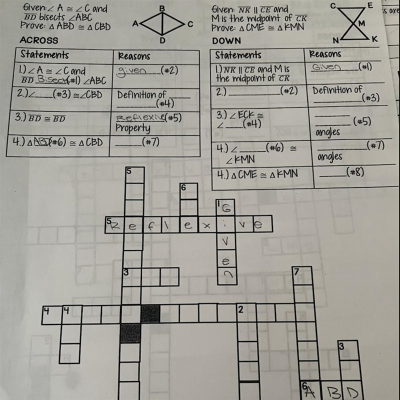 Can someone please solve this crossword puzzle of proofs for me?-example-1