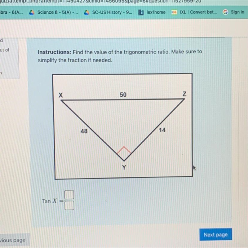 Find tan X please help me-example-1