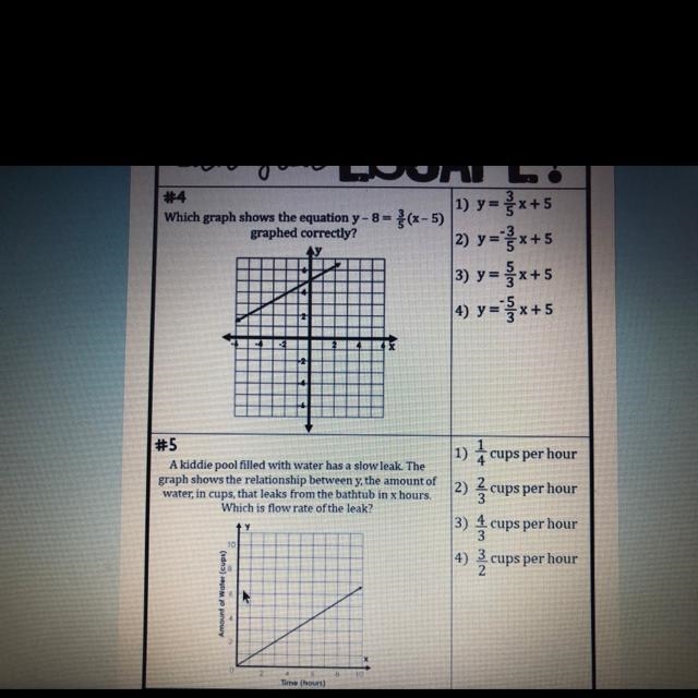 My hw is do tmrw plz help (answer 4 and 5)-example-1