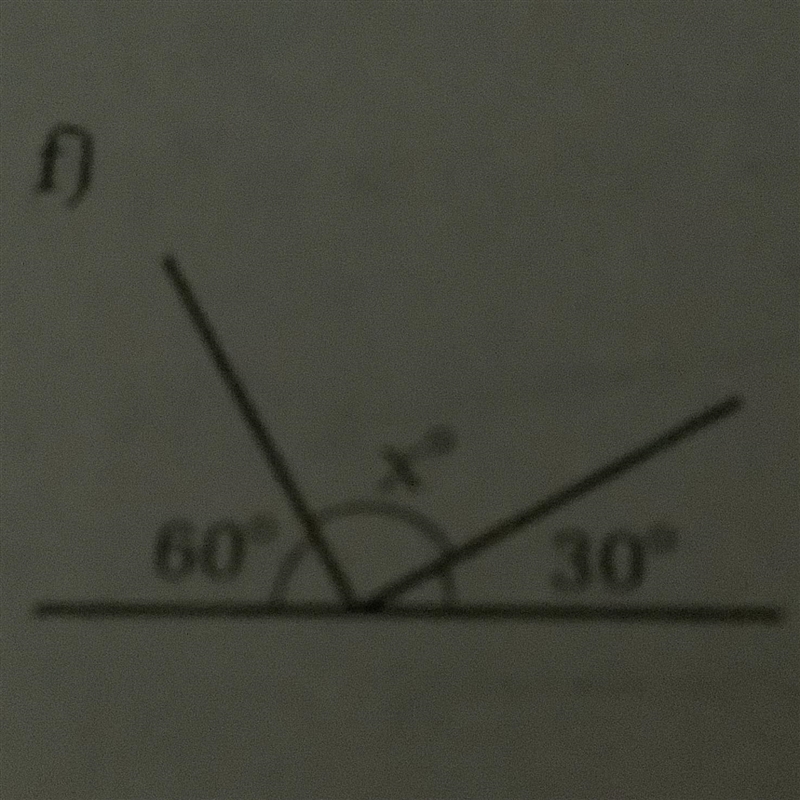 Find the unknown angle 60° Xº 30°-example-1