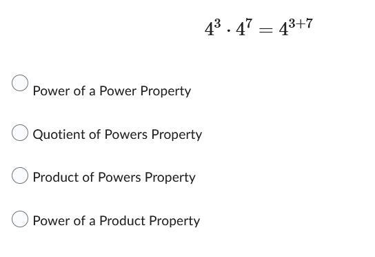 PLEASE HELP ME OUT WITH THIS SOMEONE Which property is demonstrated below?-example-1