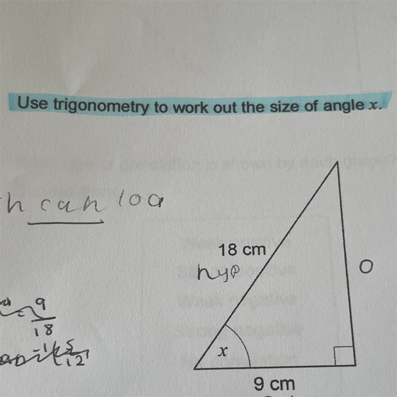 Trigonometric angles without a calculator-example-1